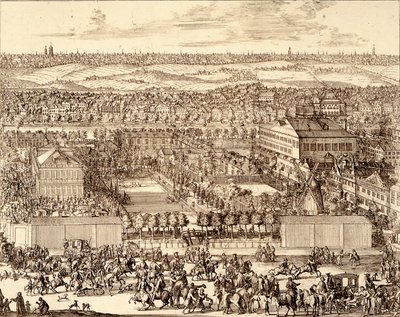 Duitse Wijk Nemetskaya sloboda in Moskou rechterdeel, 1705 door Schoonebeek