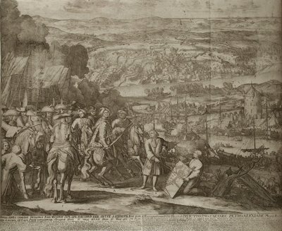 Beleg van de Turkse Vesting Azov door Russische Troepen in 1696, ca. 1700 door Schoonebeek