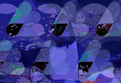 Waterlelie verticaal 1 abstract door Scott J. Davis