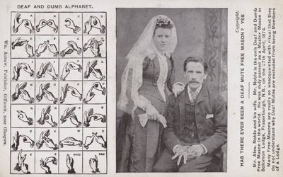 Doven- en stommenalfabet door Scottish Photographer