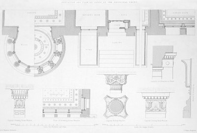 Exterieur en interieur details van Holmwood, Glasgow door Scottish School