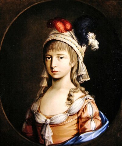 Portret van een Dame door Scottish School