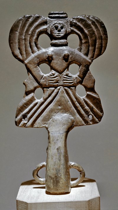 Scythische kunst: bronzen tankornament uit Oekraïne, 5e - 3e eeuw v.Chr. Sint-Petersburg, Hermitage Museum door Scythian