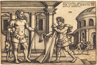 Lycus Brengt het Kleed van Nessus naar Hercules door Sebald Beham