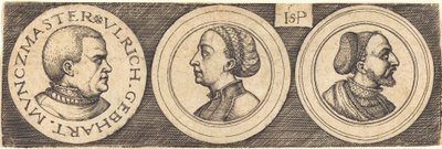 Drie Medailles met Portretten door Sebald Beham