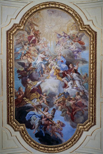 De apotheose van Sint Cecilia door Sebastiano Conca