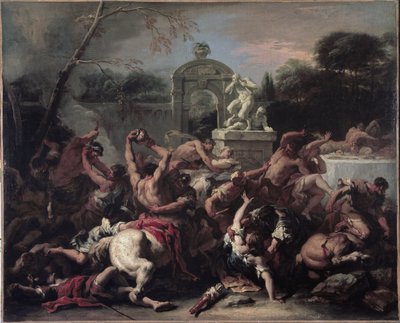 Lapithen en de Centauren door Sebastiano Ricci