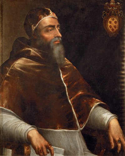 Paus Clemens VII, Giulio de Medici door Sebastiano del (c.1485-1547) Piombo