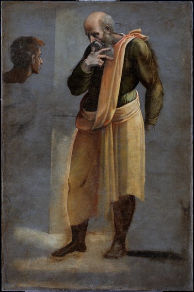 De Visitatie - Sint Zaccharia door Sebastiano del (c.1485-1547) Piombo