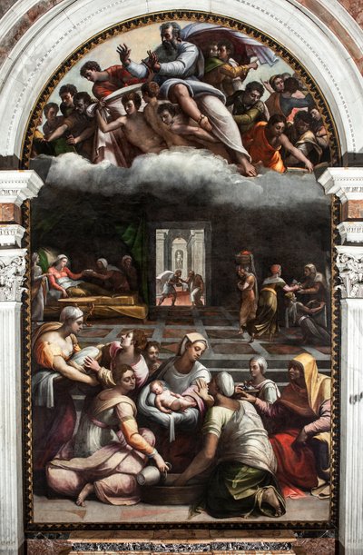 De geboorte van de maagd door Sebastiano del (c.1485 1547) Piombo