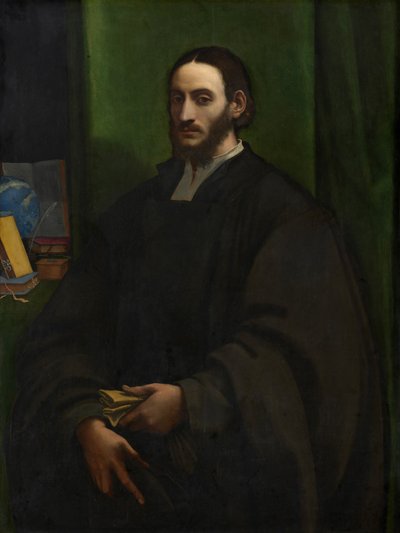 Portret van een humanist door Sebastiano del Piombo
