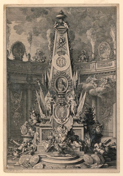 Een Grafmonument van Karel IV van Lotharingen door Sebastien Leclerc