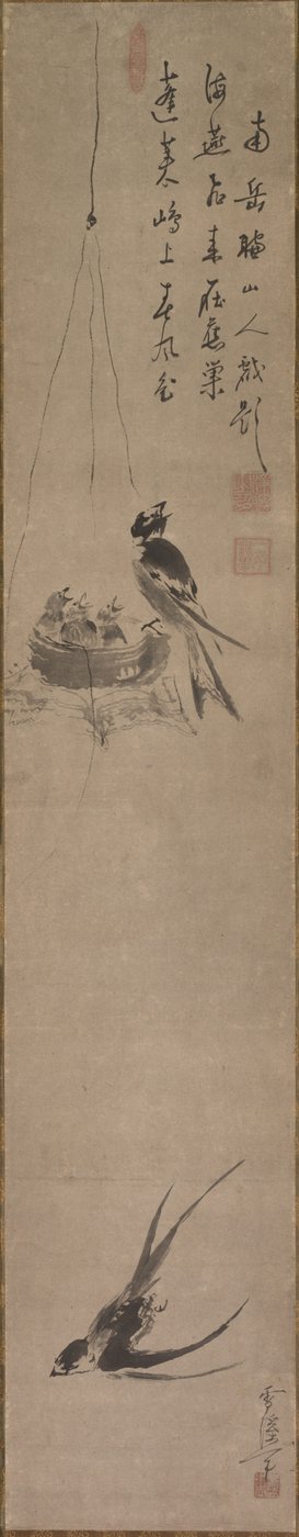 Zwaluwen, late 1600s-vroege 1700s door Sekkei Yamaguchi