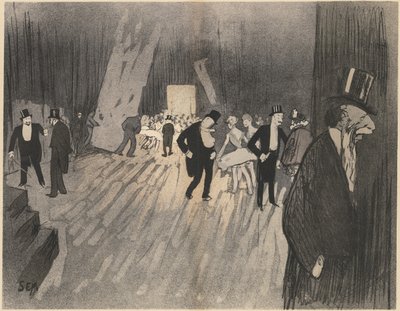 Achter de schermen van het Ballet, ca. 1900 door Sem