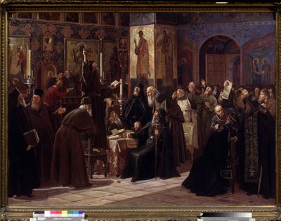 De opstand van het Solovetsky-klooster in 1666 door Sergei Dmitrievich Miloradovich