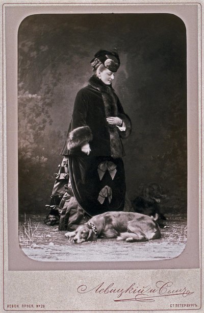 Prinses Ekaterina Mikhailovna Dolgorukova 1847-1922, 1870s door Sergei Lvovich Levitsky