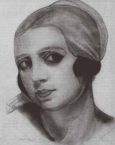 Vera de Bosset Stravinsky, 1921 door Sergei Yurievich Sudeykin