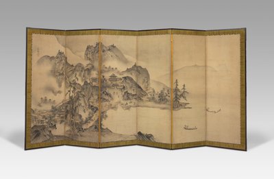 Landschap van de Vier Seizoenen door Sesson Shukei