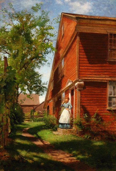 Dinnertime 1880 door Seymour Joseph Guy