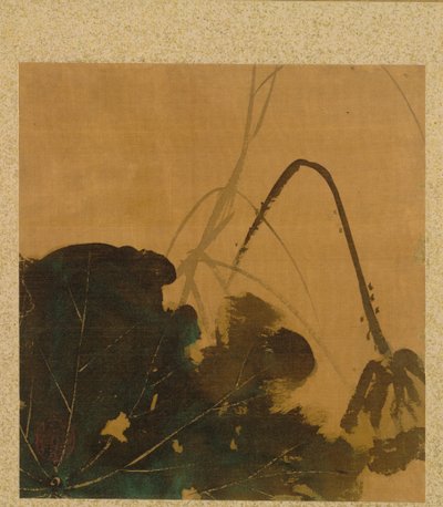 Lotus uit Album van Schilderijen door de Eerwaarde Zeshin door Shibata Zeshin