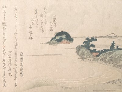 Schildpaddeneiland en Fujiyama, 19e eeuw door Shinsai