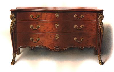 Mahoniehouten Commode door Shirley Charles Llewellyn Slocombe
