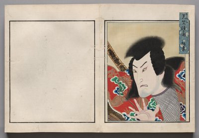Blad uit album van acteurportretten door Shorakusai