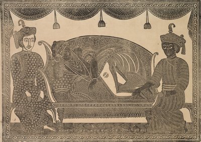 Kalighat schilderij door Shri Gobinda Chandra Roy