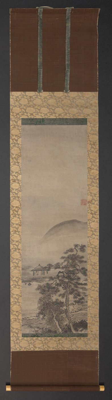 Landschappen met figuren (een van een paar) door Shugetsu Tokan