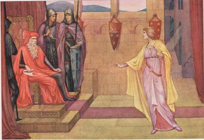 Irmingard en haar vader. Mijn vader sprak, "dit, of het klooster en de sluier". door Sidney Meteyard