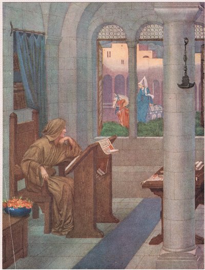 Het scriptorium: Het zal goed zijn voor het gezicht van een mooie heilige, of voor een van de Maria