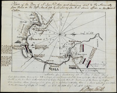 Plan van de Baai van St Jean D