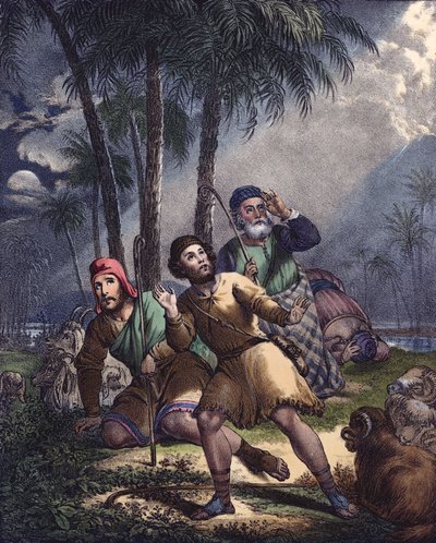 Christus aangekondigd aan de Joodse herders door Siegfried Detler Bendixen