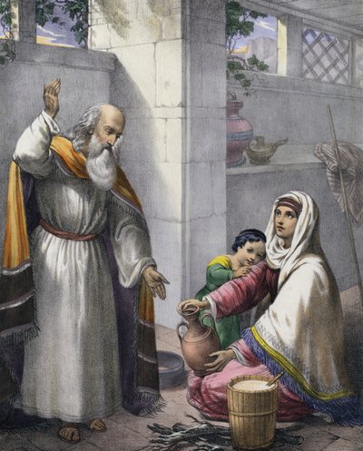 Elia en de Weduwe van Zarfath door Siegfried Detler Bendixen