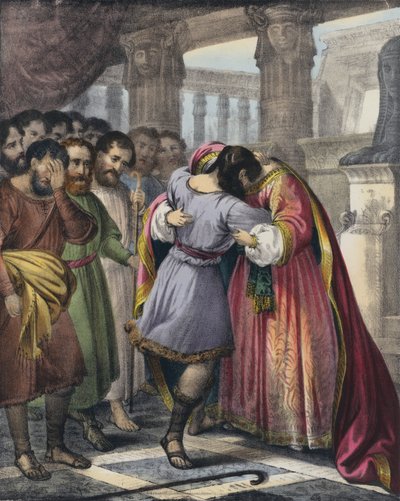 Jozefs vergeving van zijn broeders door Siegfried Detler Bendixen