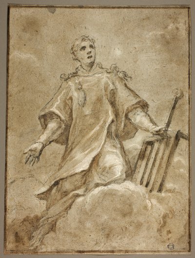Sint Laurentius in Glorie door Sigismondo Caula