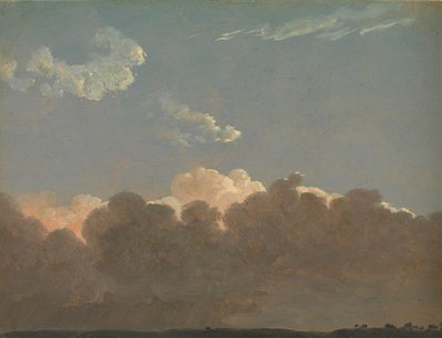 Wolkstudie verre storm, ca. 1786-1806 door Simon Alexandre Clément Denis