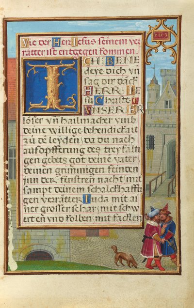 Rand mit Joab, der Abner ersticht door Simon Bening