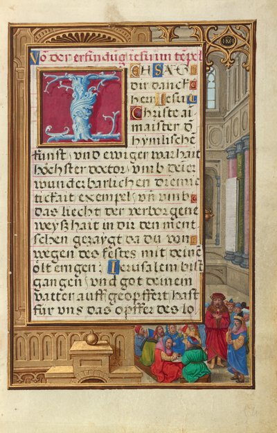 Samuel stellt Saul als König vor door Simon Bening