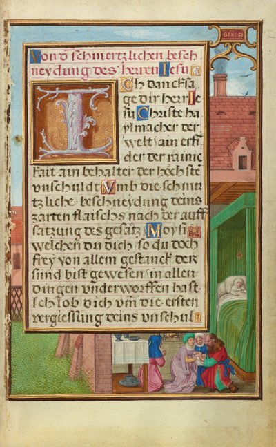 Grens met de besnijdenis van Isaak door Simon Bening