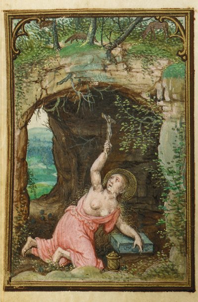 Folio uit een miniatuur Getijdenboek, gebruik van Rome, Brugge, 1530-35 door Simon Bening