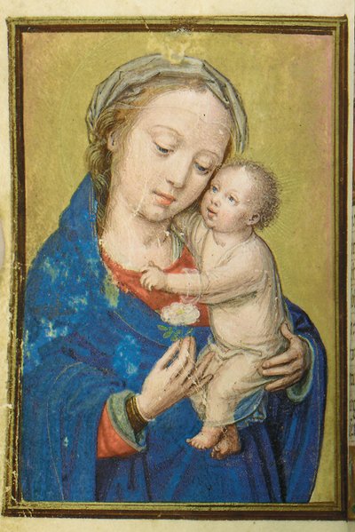 Folio uit een miniatuur Getijdenboek, gebruik van Rome, Brugge, 1530-35 door Simon Bening