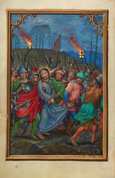 Die Verhaftung Christi door Simon Bening