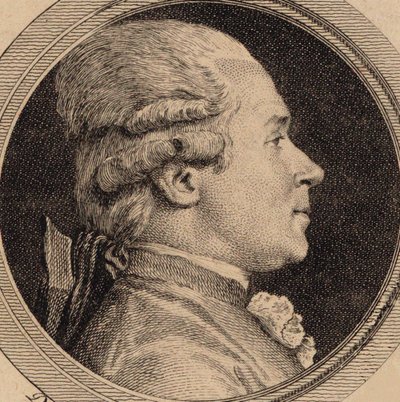 Portret van hoornspeler en componist Giovanni Punto 1746-1803, 1782 door Simon Charles Miger
