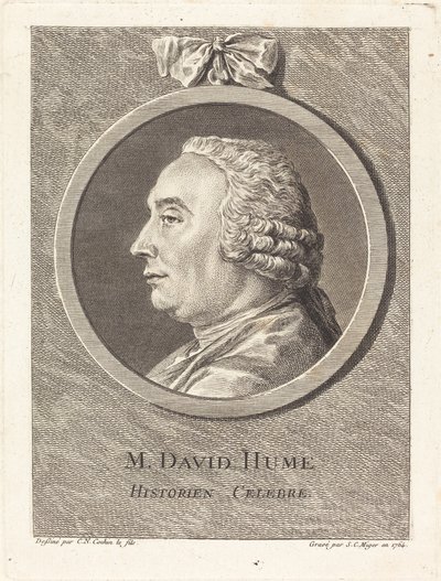 M. David Hume door Simon Charles Miger after Charles Nicolas Cochin II