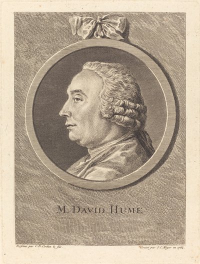 M. David Hume door Simon Charles Miger after Charles Nicolas Cochin II
