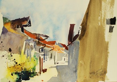Burgenland, 2003 (aquarel) door Simon Fletcher
