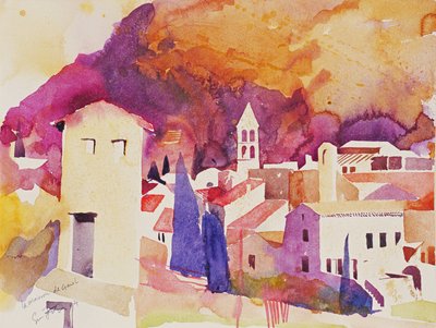 La Maison de Garel, 2004 (aquarel op papier) door Simon Fletcher