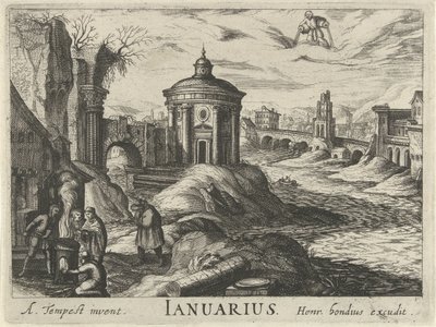 Januari door Simon Frisius