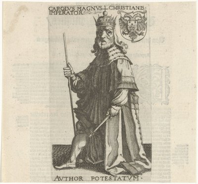 Keizer Karel de Grote door Simon Frisius